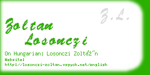 zoltan losonczi business card
